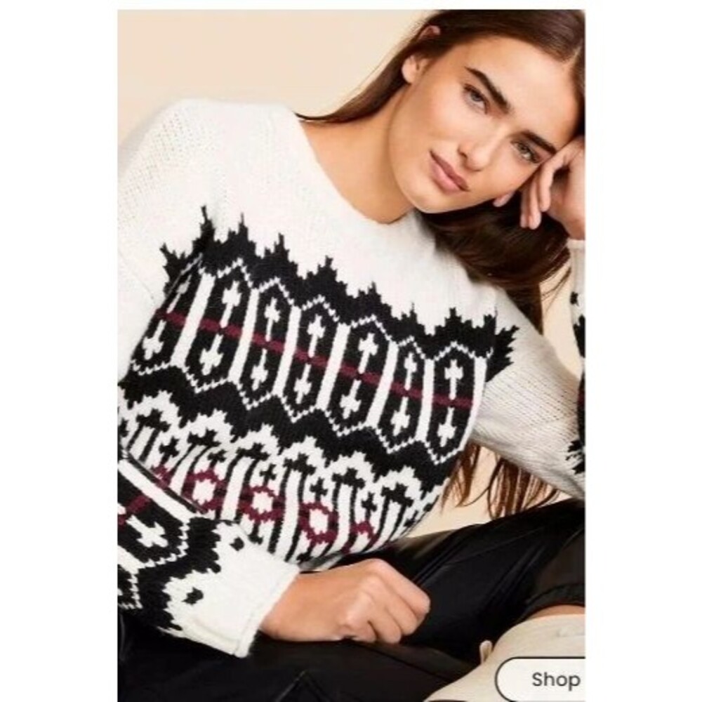 Women's Lou & Grey knitted sweater size xs, chic winter wear sweater